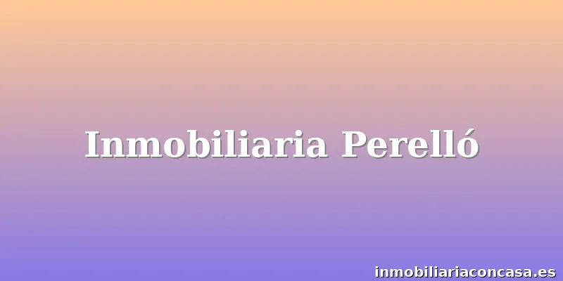 Inmobiliaria Perelló