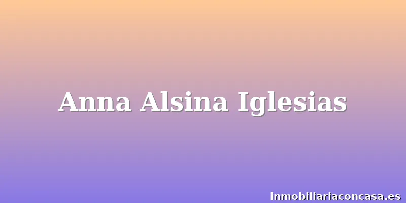 Anna Alsina Iglesias