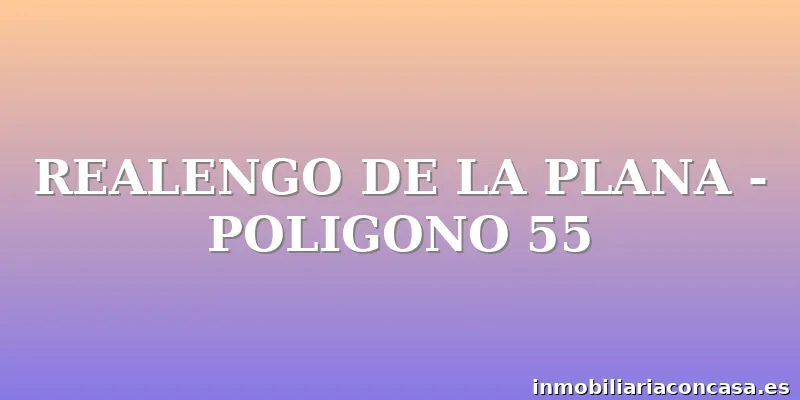 REALENGO DE LA PLANA - POLIGONO 55