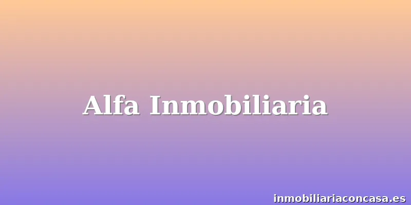 Alfa Inmobiliaria
