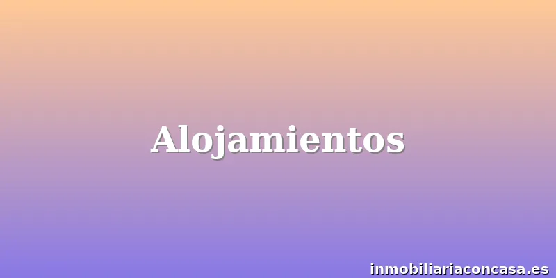 Alojamientos