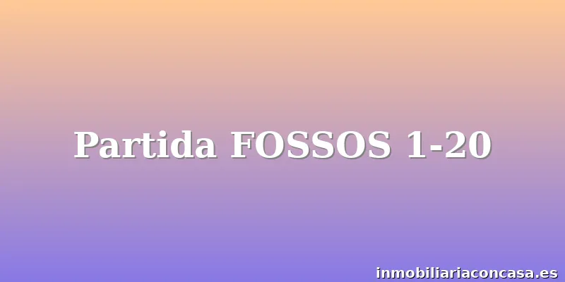 Partida FOSSOS 1-20