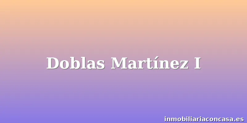Doblas Martínez I