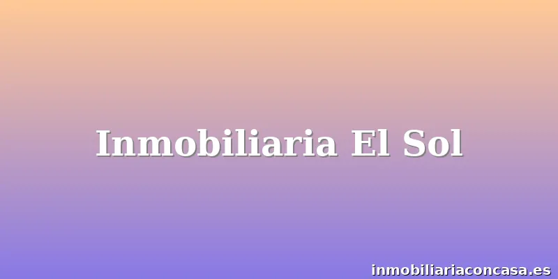 Inmobiliaria El Sol
