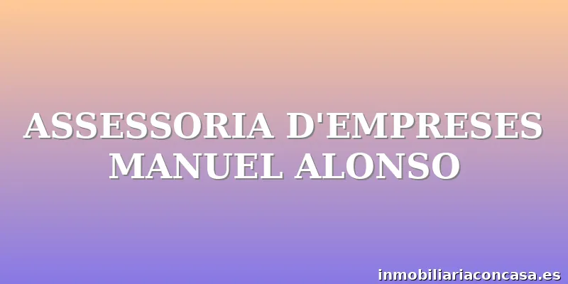 ASSESSORIA D'EMPRESES MANUEL ALONSO