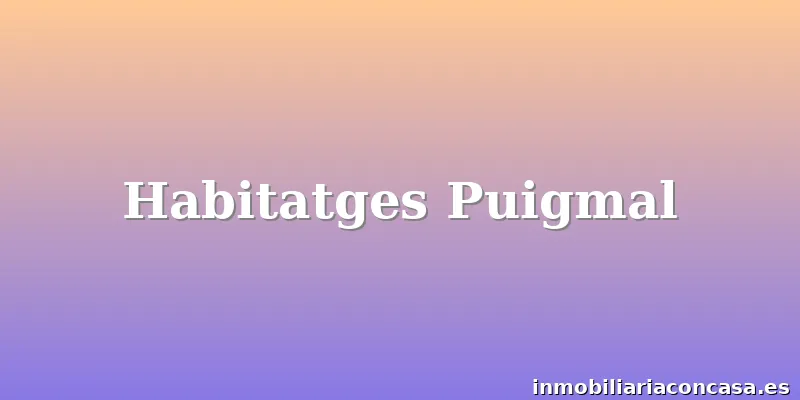 Habitatges Puigmal