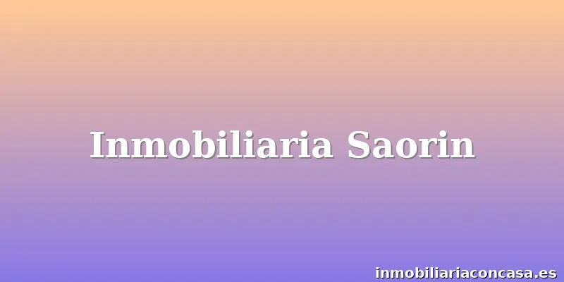 Inmobiliaria Saorin