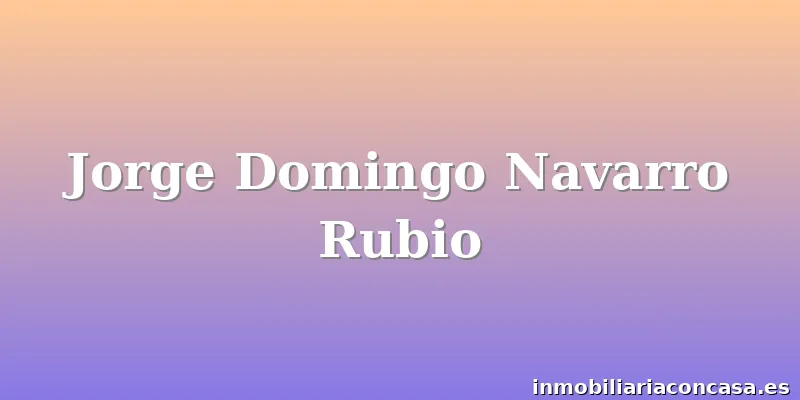 Jorge Domingo Navarro Rubio