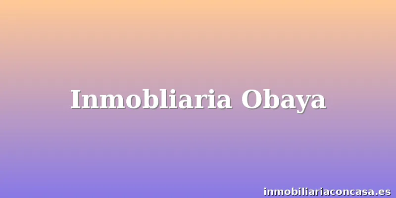 Inmobliaria Obaya