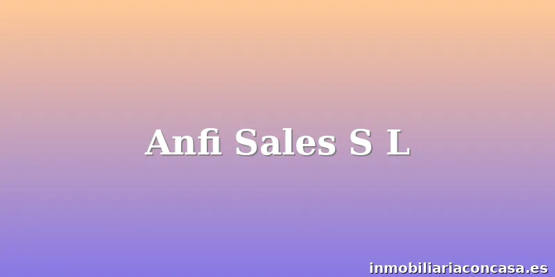 Anfi Sales S L